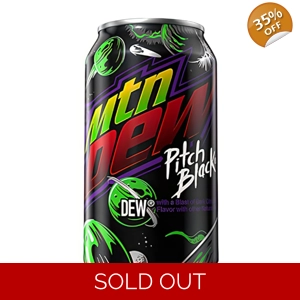 Mountain Dew Pitch Black 355ml Can American Soda